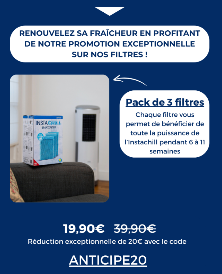 Lote de 3 filtros de recambio Instachill